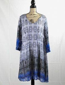 Enfocus Studio Sheer Top Plus Dress 24w